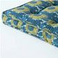 Poppy - Blue and Yellow Large Floral Print Cotton Dog Bed