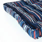 Duke - Striped Block-Printed Dog Bed in Red, White, and Blue Stripe