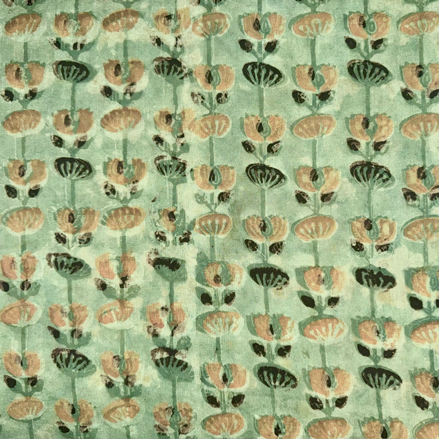 Lala - Mint Green Floral Vine Print