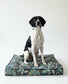Miss Havisham - Black, Turquoise, Blue and Green Floral Dog Bed