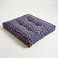 Franny - Blue and burgundy floral vine print