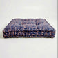 Franny - Blue and burgundy floral vine print