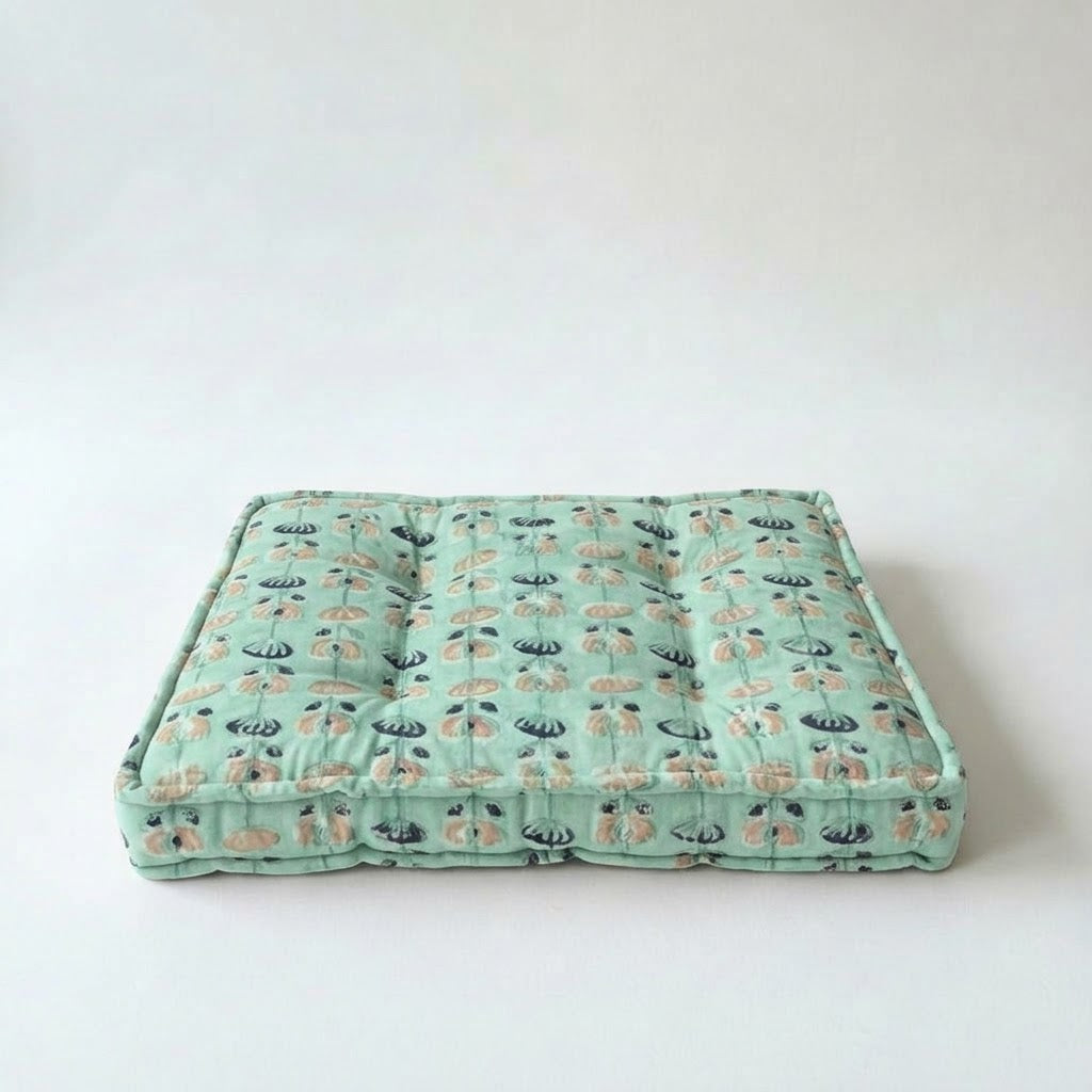 Lala - Mint Green Floral Vine Print