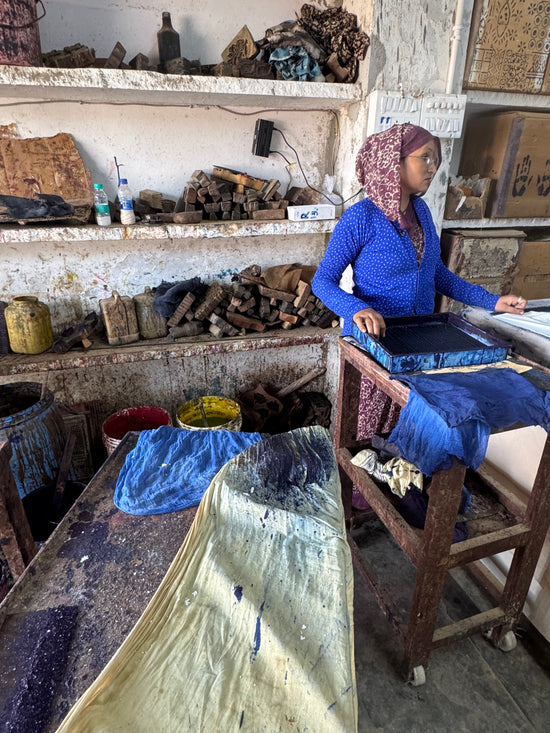 Indigo Block Printing in Rajasthan Jaipur Artisans Luxury Dog Beds