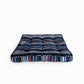 Red white and blue striped blockprint dog bed made in the USA 