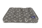 Grey white floral handcrafted blockprint organic luxury dog bed