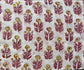 Pink, yellow floral organic cotton blockprinted luxury dog bed