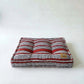 Red, Black and White Striped Block Print Dog Bed
