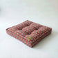 Red Small Floral Block Print Pet Bed