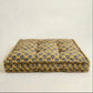 Yellow blue and green pet cushion